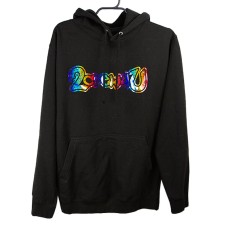 Толстовка Just Hoods черная  ru-42-44, 9/10, полиэстр  хлопок